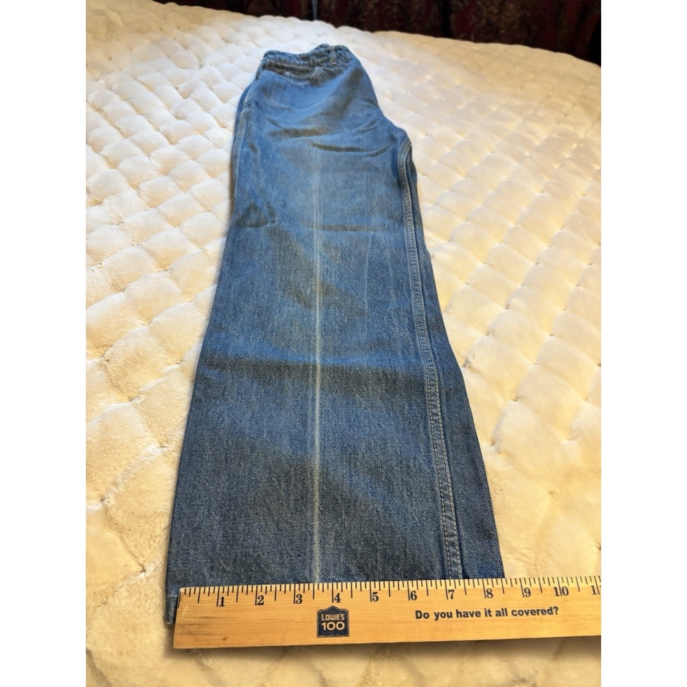 Vintage Calvin Klein USA Made Women's Jeans 28x29 Light Wash High Rise Straight‎ - Picture 9 of 9